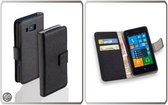 LELYCASE Bookstyle Wallet Case Flip Cover Bescherm Hoesje Huawei Ascend W2 Zwart
