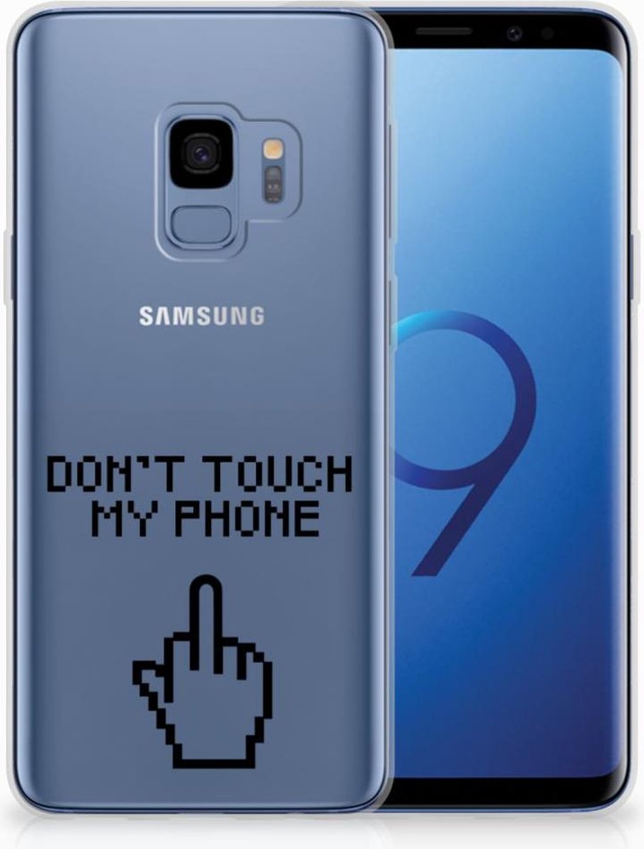 Samsung Galaxy S9 Silicone-hoesje Finger Don't Touch My Phone