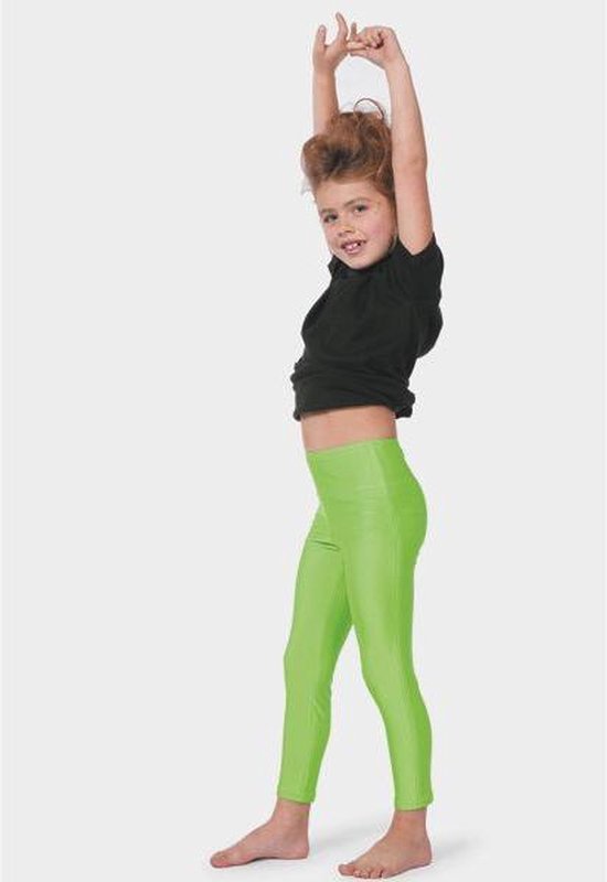 Van hen Klant Permanent Neon groene kinder legging 140 | bol.com