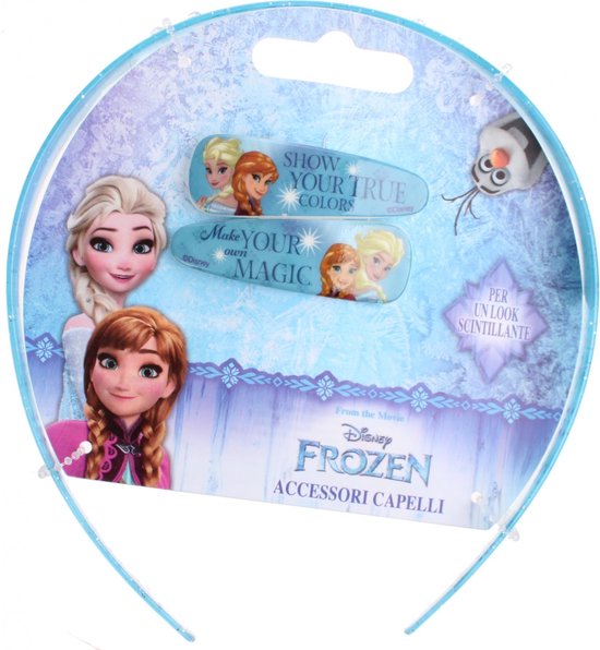 Verdragen Grootte globaal Disney Diadeem Met Speldjes Frozen 3-delig Blauw | bol.com