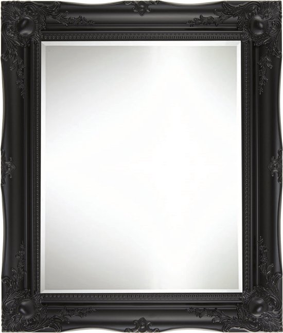 Spiegel Ethan buitenafmeting 66x76cm Zwart