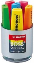 Markeerstift STABILO Boss Original 7006 deskset  à 6 kleuren - 5 stuks