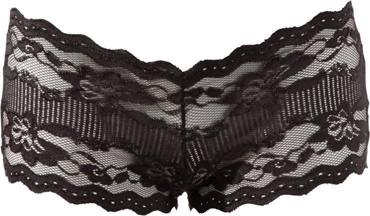 Goedkoopste Cottelli Collection – Erotische Hipster Ondergoed voor Stijl en Plezier Open Achterzijde – Maat S – Zwart