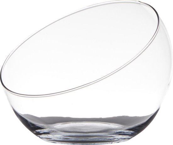 Hakbijl Glass Bolvaas schuine schaal - gerecycled D20 x H17 | bol.com