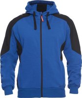 F. Engel 8820-233 Hoody Sweater Blauw/Zwart maat L