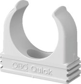 OBO kabelbuisklem Quick, kunstst, wit, v/buisdiam 32mm, koppelbaar