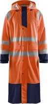 Blåkläder 4325-2000 Regenjas High Vis Oranje/Marineblauw maat XXL