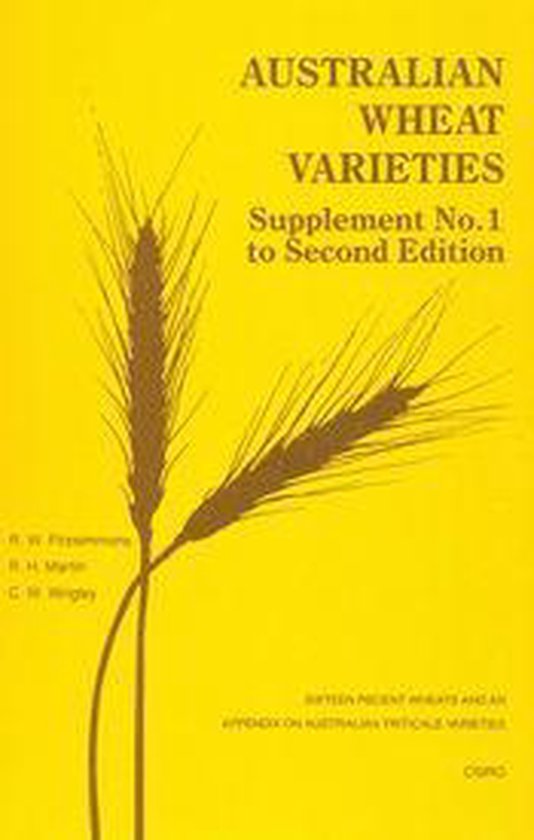 Australian Wheat Varieties Supplement No.1 - cover