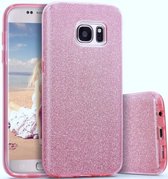 Casemania Hoesje voor Samsung Galaxy S23 Zilver - Glitter Back Cover