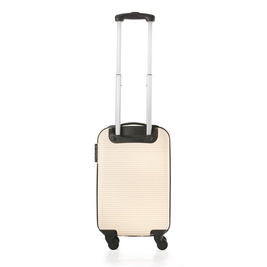 TravelZ Horizon Handbagagekoffer - 54cm Handbagage Trolley 35 Ltr - Champagne