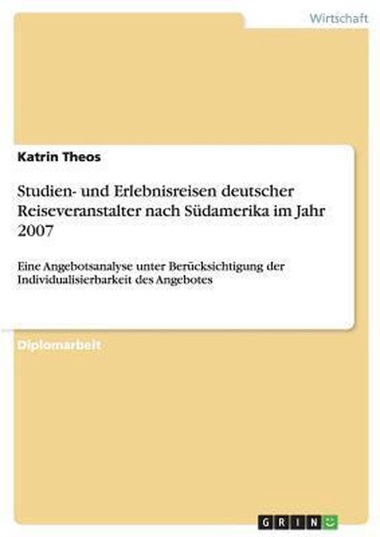 Studien- und Erlebnisreisen deutscher Reiseveranstalter nach ... - cover