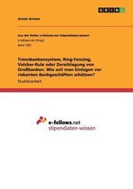 Trennbankensystem, Ring-Fencing, Volcker-Rule Oder Zerschlagung Von Grobanken. Wie Soll Man Einlagen VOR Riskanten Bankgeschaften Schutzen?