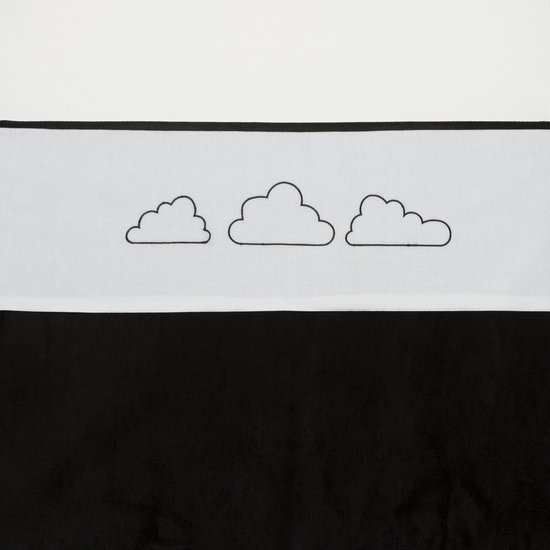 Meyco Clouds ledikantlaken - 100 x 150 cm - Zwart