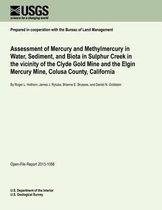 Assessment of Mercury and Methylmercury in Water, Sediment, and Biota in Sulphur Creek in the Vicinity of the Clyde Gold Mine and the Elgin Mercury Mine, Colusa County, California