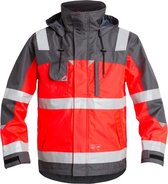 FE Engel Pilot Jas EN 20471 1001-928 - Rood/Grijs 4725 - M