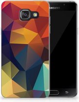 Geschikt voor Samsung Galaxy A3 2016 TPU Hoesje Design Polygon Color