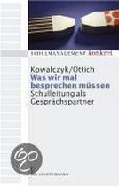 Was wir mal besprechen müssen