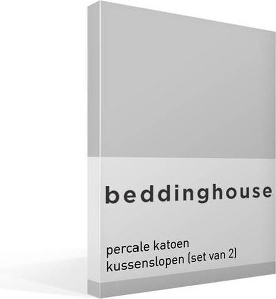 Beddinghouse - Percale katoen - Kussenslopen - Set van 2 - 60x70 cm - Grey