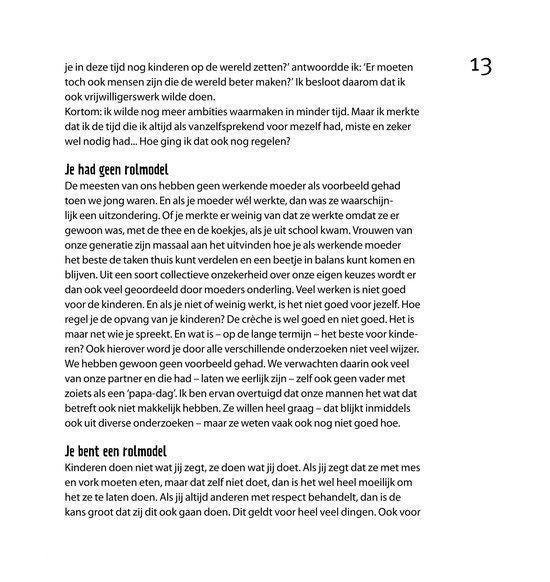 Pagina met tekst over jezelf een break gunnen. Inclusief paginanummer 13.