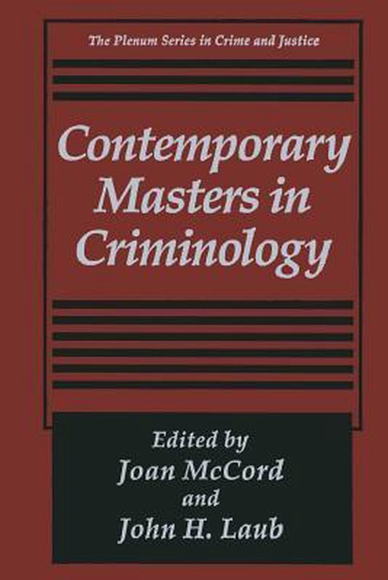 Contemporary Masters in Criminology - cover