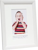 Deknudt Frames fotolijst S54SF1 P1FR - wit - foto 10x15 met tekstvak