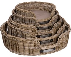 Happy House Rieten Mand Rond - L