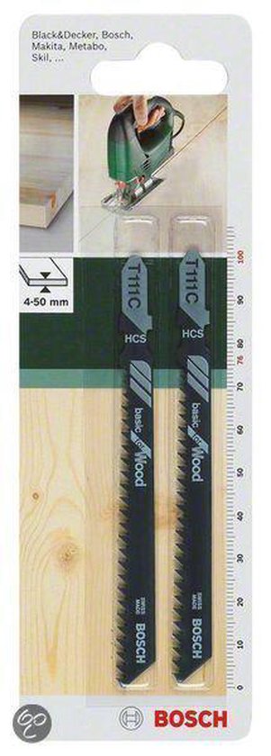 KWB Decoupeerzaagblad HCS T-schacht Hout Grof 152/125 mm (2 stuks