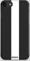BOQAZ. iPhone 8 hoesje - striping wit