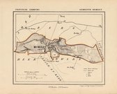 Historische kaart, plattegrond van gemeente Bemelen in Limburg uit 1867 door Kuyper van Kaartcadeau.com