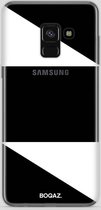 BOQAZ. Samsung Galaxy A8 hoesje - driehoek wit