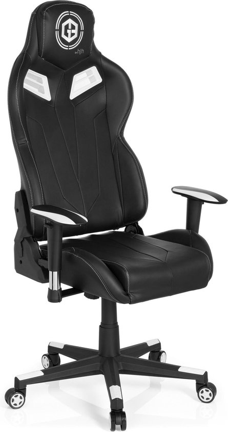 SONGMICS OBG62B Racing Chair Office Chair Gaming Chair Manager Chair PU,Large, Black