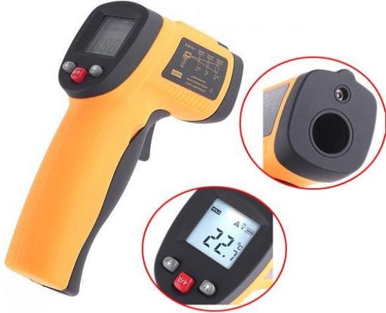 Digitale Infrarood Thermometer - Draadloze Laser Temperatuurmeter /  Infrared Pyrometer IR | bol.com