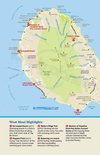 Gedetailleerde kaart van West-Maui, met belangrijke locaties zoals Ka'anapali, Lahaina en de Waihe'e Ridge Trail.