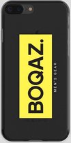 BOQAZ. iPhone 7 Plus hoesje - Labelized Collection - Yellow print BOQAZ