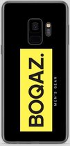 BOQAZ. Samsung Galaxy S9 hoesje - Labelized Collection - Yellow print BOQAZ