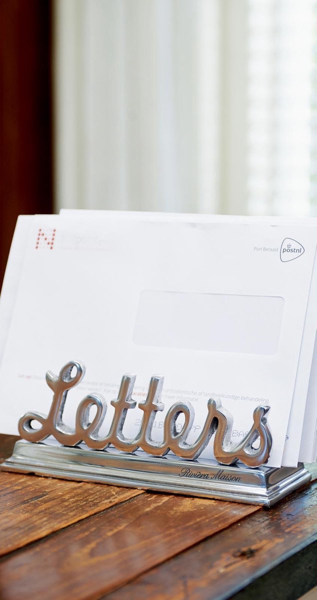 Rivièra Letters Organiser - Lectuurbak - Aluminium | bol.com
