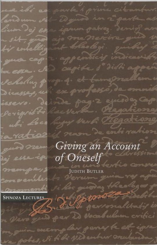 Cover van het boek 'Giving an account of oneself / druk 1'