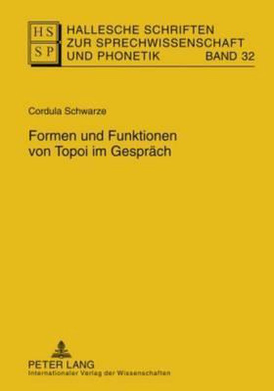Formen und Funktionen von Topoi im Gespräch - cover