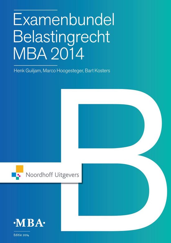 Examenbundel belastingrecht MBA 2014 - cover