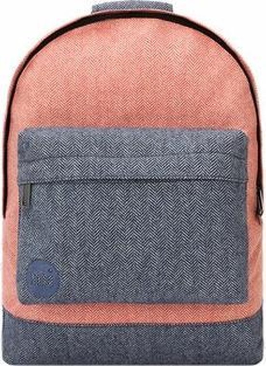 Mi-Pac Herringbone Mix Rugzak - Roze/Blauw | bol.com