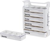 Anabox - Compact weekdoos - Wit - Pillendoos - Medicijndoos