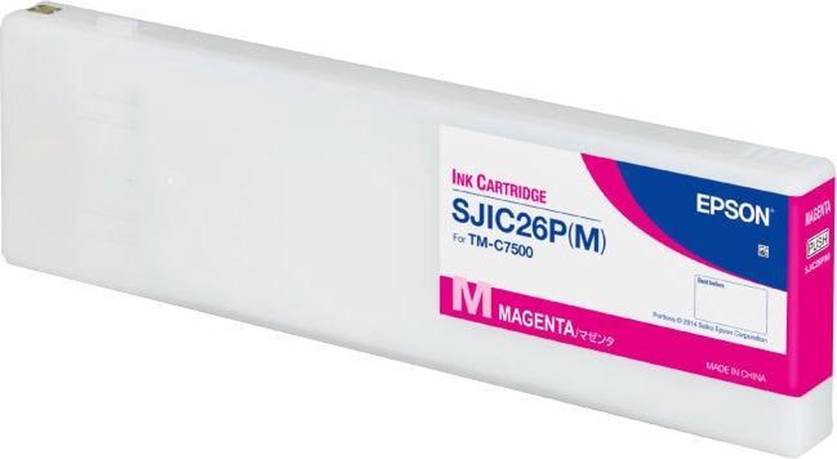EPSON SJIC26P Inkt cartridge Magenta voor ColorWorks C7500