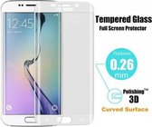 DrPhone Samsung Galaxy S6 Edge Echt Glas Full Coverage Tempered Glass 3D Design Volledig Scherm Bescherming ( Ook de