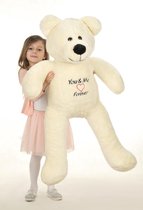 Knuffelbeer - you & me forever - 110 cm - crème