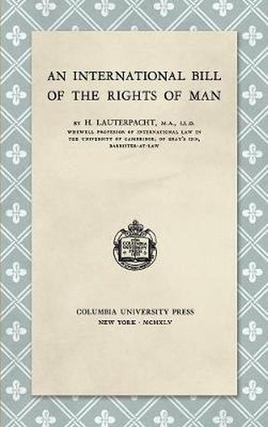 An International Bill of the Rights of Man (1945) - cover