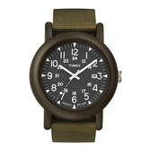 Timex Originals Camper Olive Green T2N363PF - Horloge - 40 mm - Textiel - Groen