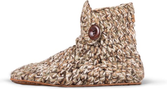 Kingdom of Wow - Heren Sloffen/Pantoffels Wol Hoog Camo Groen Maat 41/42 -  Handgemaakt | bol.com