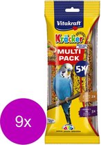 Vitakraft Parkiet Kräcker Voordeelpak - Vogelsnack - 9 x 5 stuks