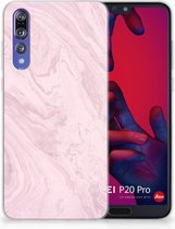 Huawei P20 Pro TPU Hoesje Marble Pink