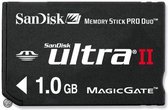 SanDisk Memorystick Pro Duo Ultra II 1 GB - geheugenkaart
